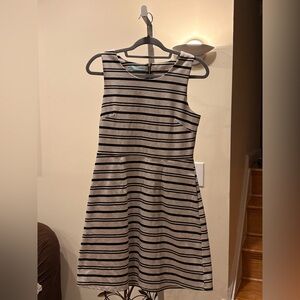 Maurices Black and Cream Striped Mini Dress size medium